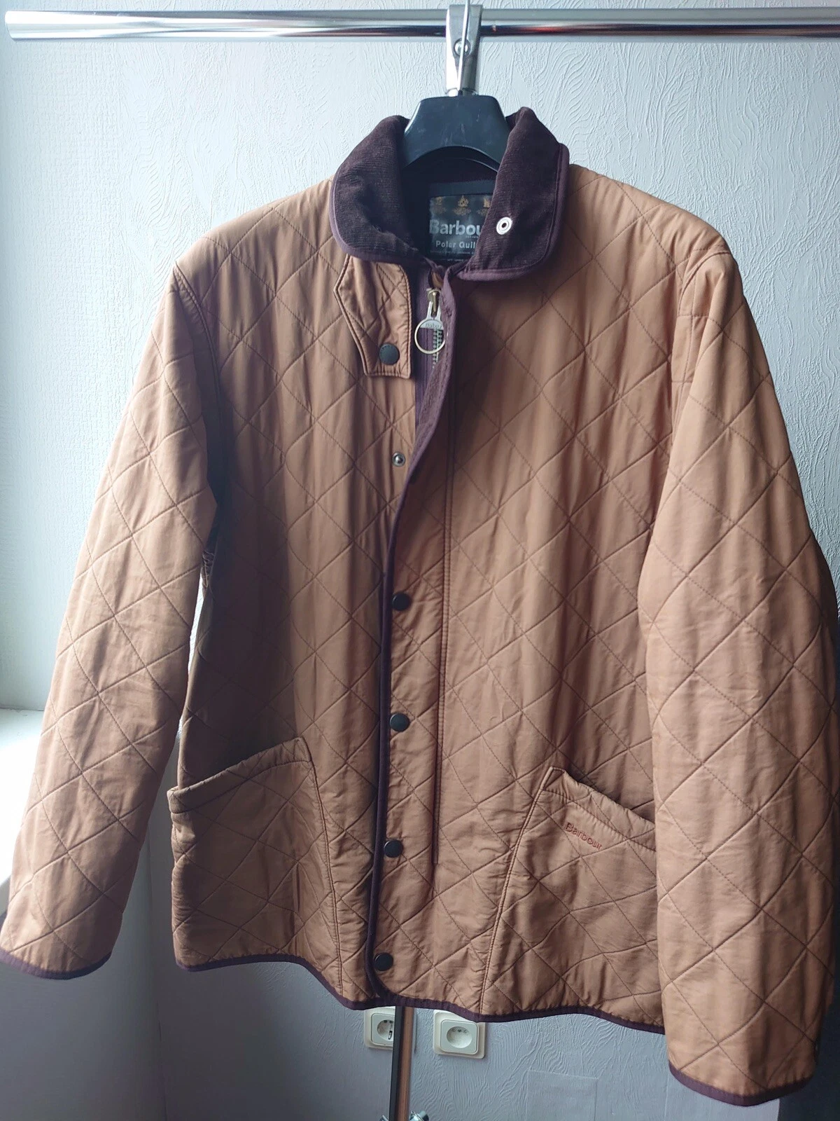 Barbour Duracotton Polarquilt Quilted Men’s Brown jacket L