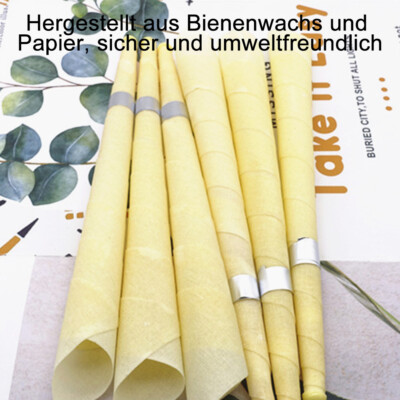 25PCS OHRKERZEN AUS BIENENWACHS MIT FILTER OHRENKERZEN REINIGUNG EAR CANDLE DUFT