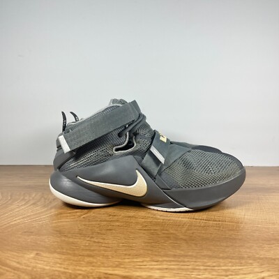 Nike Gray Lebron James 23 Soldier IX Gray Basketball Shoes Youth