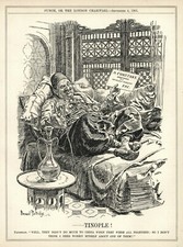 RARE BRTISH 1901 CARTOON - Ottoman Empire / Turkey - CHINA - France - CONSTANS