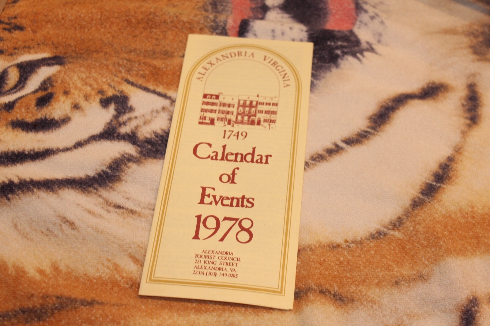 1978 Vintage Alexandra Virginia Calendar of Events Pamphlet | eBay