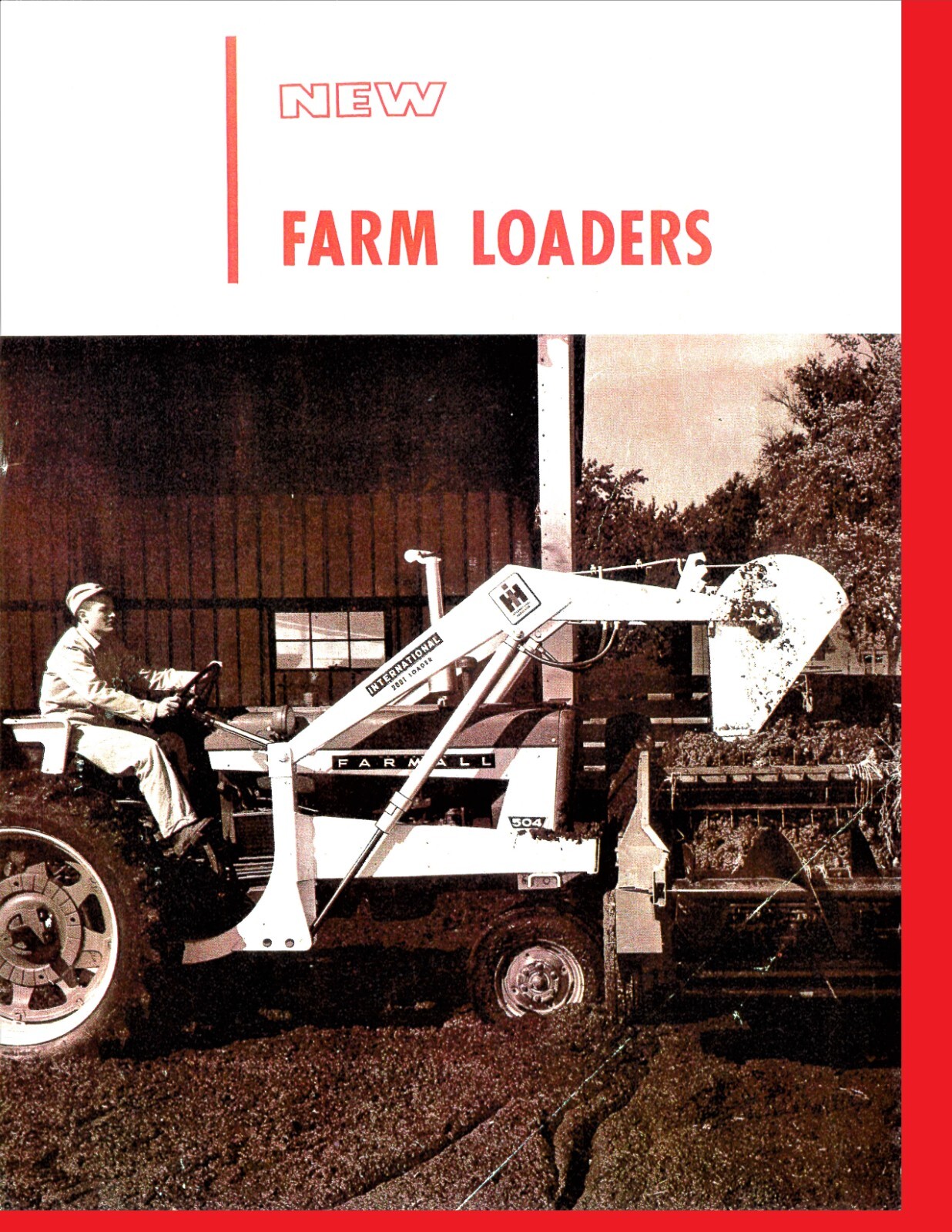 IH International Farm Loaders for Farmall Tractors Brochure Cub 460 560