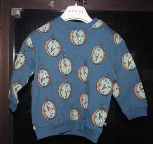 Carlijnq Size Boys Blue 95% Organic Cotton Sweater