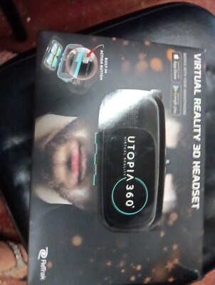 Utopia 360 Virtual Reality 3D Headset(unopened box)(max phone height 6.3'')