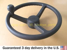 JCB BACKHOE - STEERING WHEEL WITH KNOB (PART NO. 125/34900 125/35000)