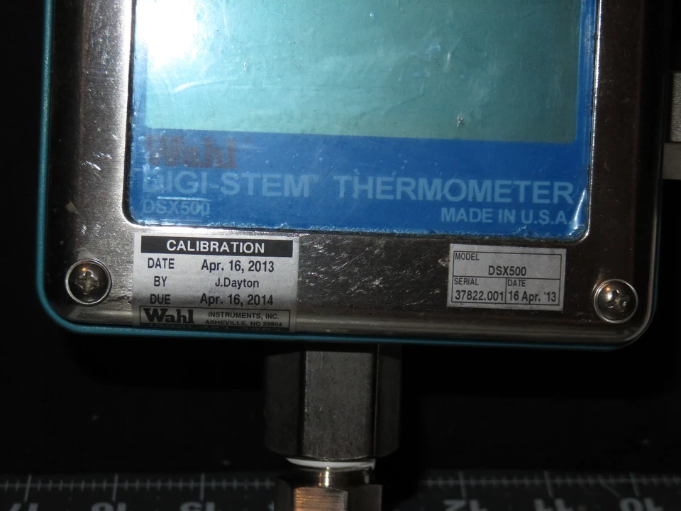 Wahl DSX500 Digital Process Thermometer RTD Sensor & Immersion Temperature Probe - Image 3 of 4