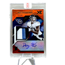 2021 Panini XR - Rookie Swatch Autographs #RSA-DFI Dez Fitzpatrick /25 Chargers