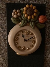 orologio Thun da parete rotondo tema fiori 