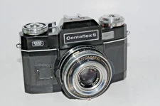 Zeiss Ikon Contaflex S Automatic 35mm SLR Film Camera 50mm Lens