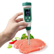 Digital Food 0.00-14.00 PH Meter High Accuracy Sensors Intelligent Temp Acidity