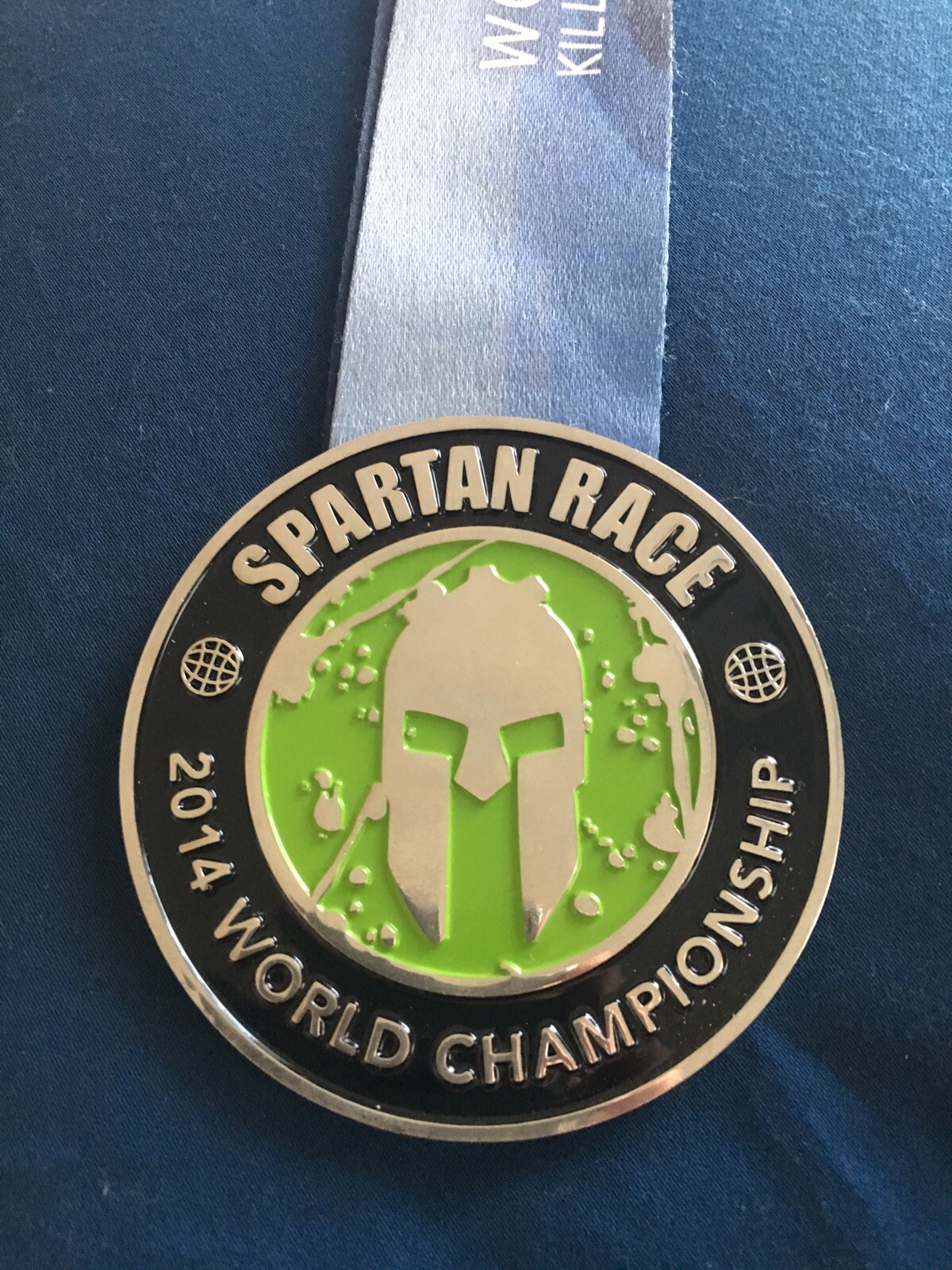 Spartan Race 2014 World Championship Killington medalla de Vermont Spartan Race 2014 World Championship Killington medalla de Vermont colores increíbles