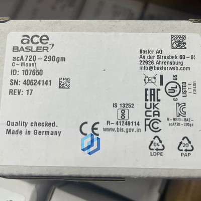 BASLER acA720-290gm Brand NEW