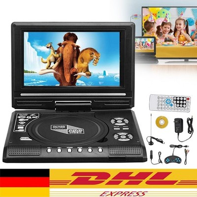 Tragbarer DVD Player mit HD Großbildschirm Drehbar Bildschirm Player mit Gamepad