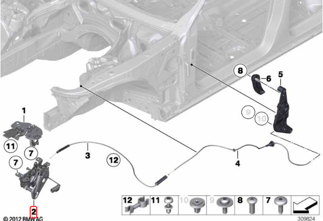 Rolls-Royce Dawn 2009-2023 Front Door lock actuator