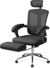 Mesh Ergonomic Office Chair Footrest Adjustab...