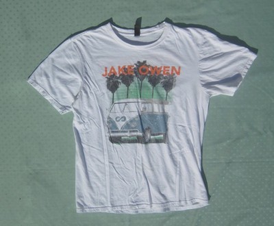 The Concert Tee Jake Owen White T-Shirt Size L Chest 44''