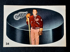 SID ABEL 1962-63 PARKHURST NHL HOCKEY 62-63 #34 GOOD+/VG            90117