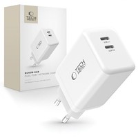 Tech-Protect 2-PORT PD45W SMARTPHONE-LADEGERÄT Netzwerk Weiss
