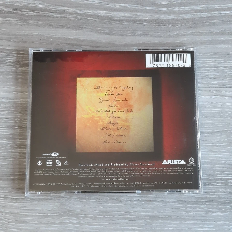Sarah McLachlan - Surfacing CD 1997 Enhanced Arista Pop Rock - Image 2 of 4
