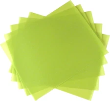 5 Sheet Bundle 1 Micron (14,000 Grit) PSA Lapping 8.5" x 11", Light Green 