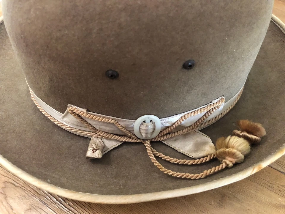 Custom Bohlin Nutria Equestrian Bowler Child's Western Derby Hat signed inside - Image 3 of 4