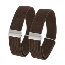 Elastic Sleeve Garter, 2pcs for Man and Women Costume Accessories,Brown