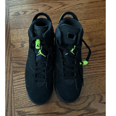 Jordan Air Jordan 6 Retro Electric Green High Top Sneakers Black Green