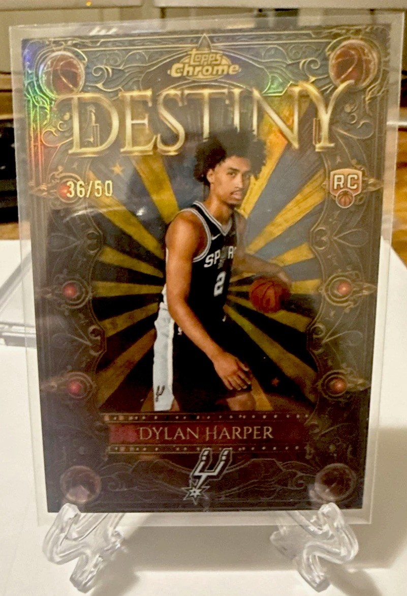 2025-26 Topps Chrome - Destiny Dylan Harper #D-2 Gold Refractor /50 (RC)