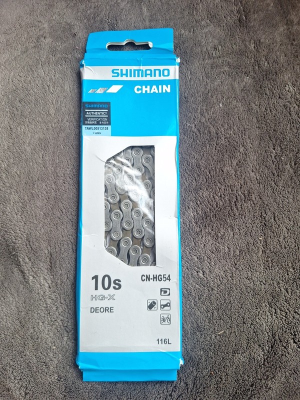 Shimano CN-HG54 Deore 10-speed HG-X Bike Cycle chain, 116 links