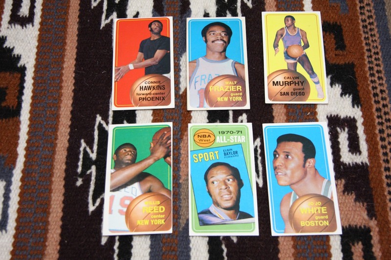 1970-71 Topps Basketball card lot w/89 diferent HOFers All-Stars