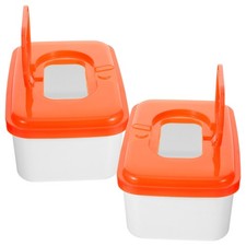 2 Count Wipes Holders Travel Case Dispenser Nursery Baby Refill Container