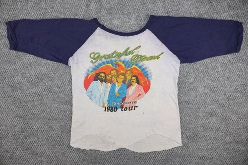 Grateful Dead Go To Heaven Tour Raglan Concert 1980s vintage concert t-shirt, vintage, single stitch, B+ condition