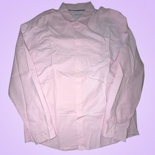 Amazon Essentials Men's Light Pink Slim-Fit Long Sleeve Button-Down Shirt XL