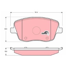 Satz Bremsbeläge Bremsklötze vorne für Seat Cordoba 6L2 Ibiza 3 6L1 4 2386123