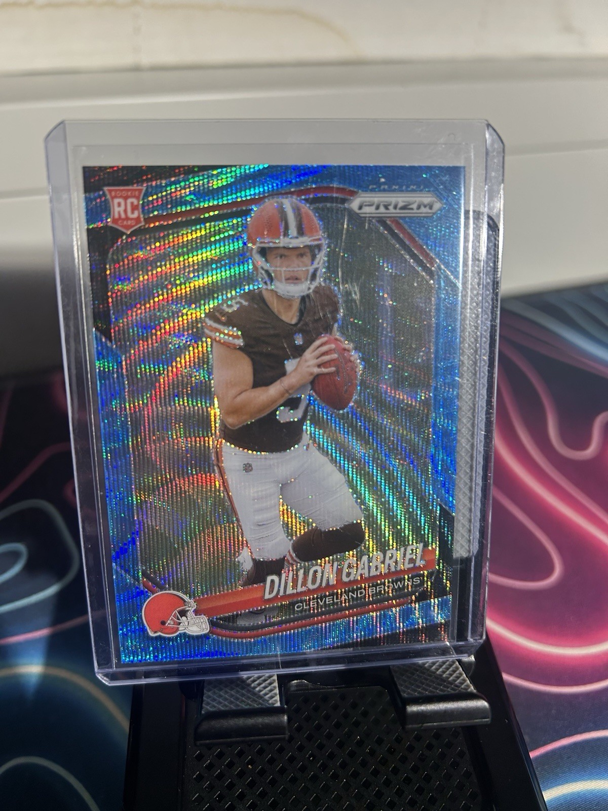2025 Panini Prizm Dillon Gabriel Blue Wave Prizm Rookie #372 /230 Browns
