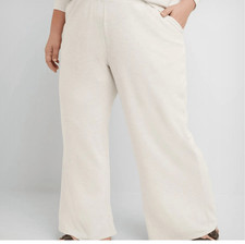 Hanes Originals Women's Fleece Palazzo Pants NEW NWT