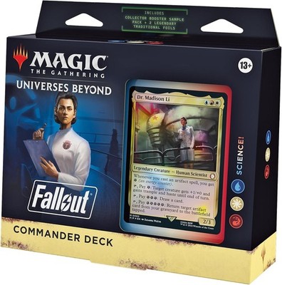 Magic The Gathering Fallout Commander Deck Science! Display