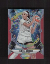 2024 Panini Prizm WNBA #4 Kamilla Cardoso Kaleidoscopic Prizms Red #/99 RC