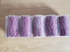 100 New Roulette poker chips, dark red