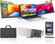 Laptop Screen Extender Monitor Portable, 15.6" FHD 1080P Triple Laptop Monitor
