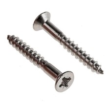 3mm 3.5mm 4mm 5mm 5.5mm POZI COUNTERSUNK WOOD SCREWS A2 STAINLESS STEEL