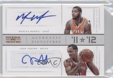2012-13 Panini National Treasures 12/99 Marcus Morris John Henson #14 Auto 0p5