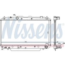 KÜHLER WASSERKÜHLER MOTORKÜHLER FÜR TOYOTA 1640027060 NEU
