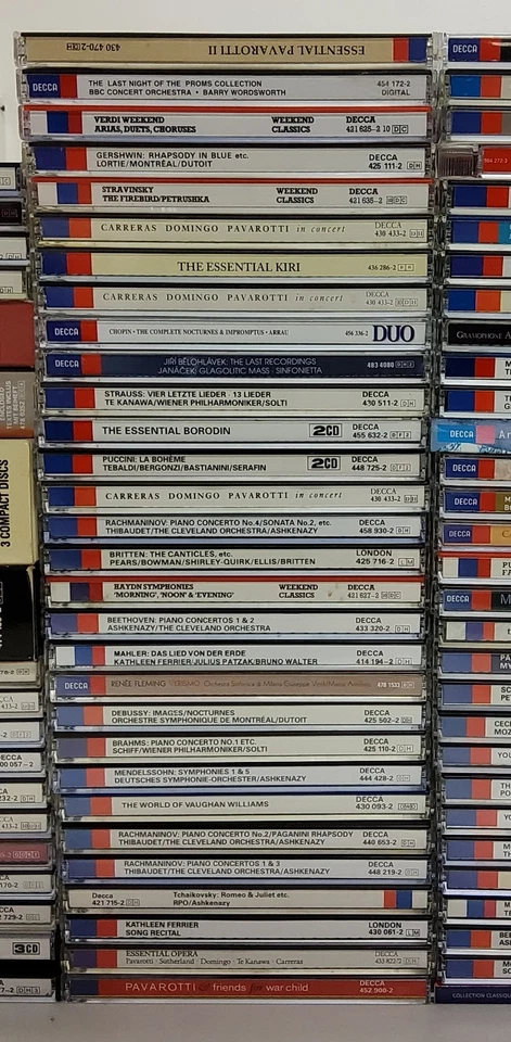 108 x DECCA CD Joblot - Mozart Verdi Dvorak Tchaikovsky Puccini Chopin Mahler 45 - Image 3 of 4