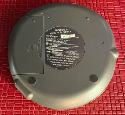 Sony CD Walkman G-Protection Portable CD Player Discman D-EJ616CK