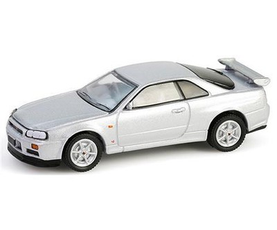 Greenlight 28160E 1999 Nissan Skyline V-Spec (R34) - Sonic Silver 1:64