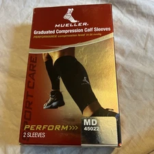 Muller Graduated Compression Calf Sleeves Medium 20-30 mmHg