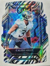 2021 Select ~Caleb Farley~ Zebra Prizm Club Level Die Cut  (RC) SSP 🦓🔥