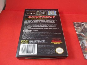 Nobunaga's Ambition II Nintendo NES COMPLETE w/ Box manual game WORKS! #T