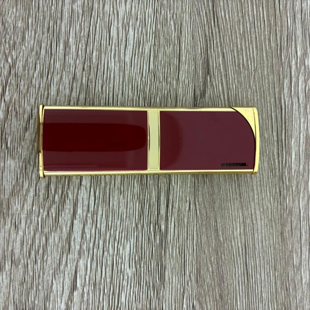 Givenchy Red Two-tone Lighter Collector Case Card Used thumbnail 3